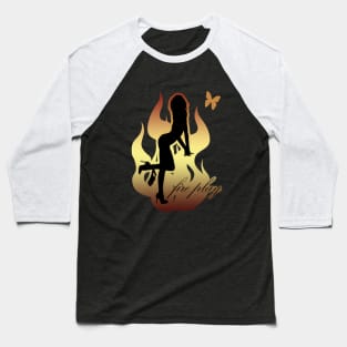 Fire Play - Burning Man Baseball T-Shirt